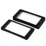 Maxbell Black Curved Humbucker Pickups Frame Mounting Rings for LP Electric Guitar