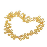 Maxbell 100pcs Gold Daisy Flower Spacer Beads 4mm