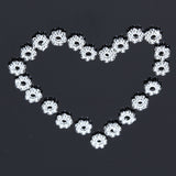 Maxbell 100pcs Silver Daisy Flower Spacer Beads 4mm