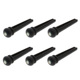 Maxbell 6pcs Acoustic Guitar Bridge Pins Black