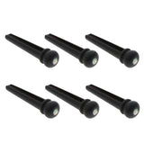 Maxbell 6pcs Acoustic Guitar Bridge Pins Black