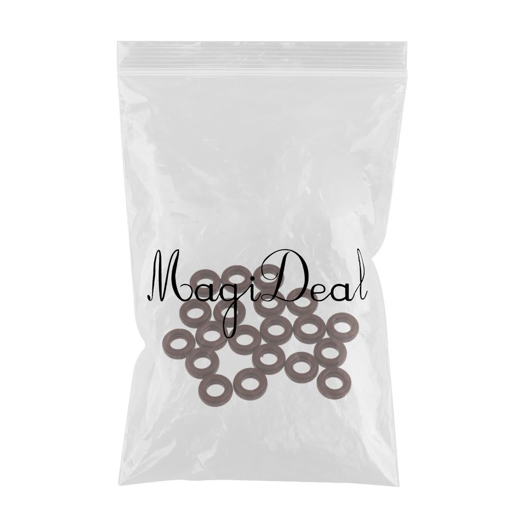 Maxbell 10 Pairs Anti Slip Silicone Ear Hooks Holder for Eyeglass Sunglasses Brown
