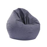 Maxbell Modern Printed Linen Beanbag Cover Sofa Slipcover Toy Storage Case Gray