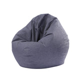 Maxbell Modern Printed Linen Beanbag Cover Sofa Slipcover Toy Storage Case Gray