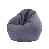 Maxbell Modern Printed Linen Beanbag Cover Sofa Slipcover Toy Storage Case Gray