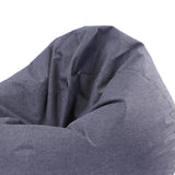 Maxbell Modern Printed Linen Beanbag Cover Sofa Slipcover Toy Storage Case Gray