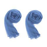 Maxbell Women's Wrinkle Scarf Crinkle Muslim Hijab Scarves Solid Long Wrap Scarf 01