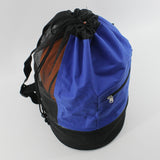 Maxbell Basketball Carry Bag Mesh Sports Equipment Backpack Shoulder Strap Blue