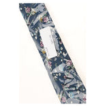 Maxbell Men's Skinny Tie Floral Printed Cotton Necktie Weddings Groom Dance Gift 05