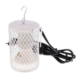 Maxbell Pet Reptile Ceramic Infrared Heat Lamp Light with Anti-hot Cage White-100W