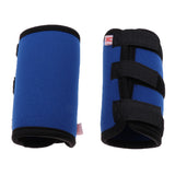 Maxbell 2PCS Pet Leg Brace Protector Dog Surgical Injury Fixed Knee Pads  Blue S