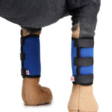 Maxbell 2PCS Pet Leg Brace Protector Dog Surgical Injury Fixed Knee Pads  Blue S