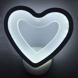 Maxbell Heart Led Wall Lamp for Bedroom Hotel Balcony Aisle Night Light White 220V