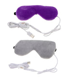 Maxbell Electric USB Heated Eye Mask Hot Compress for Dry Eyes Dark Circles Purple