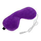 Maxbell Electric USB Heated Eye Mask Hot Compress for Dry Eyes Dark Circles Purple