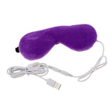 Maxbell Electric USB Heated Eye Mask Hot Compress for Dry Eyes Dark Circles Purple