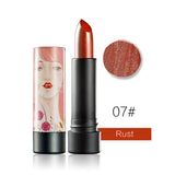 Maxbell Shimmer Smooth Lipstick Long Lasting Lip Pencil Makeup Gloss Rust Red