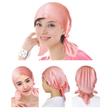 Maxbell Elastic Silk Night Sleeping Hat Cap Head Cover Chemo Bonnet Sleep Hair Care