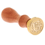 Maxbell Retro Sealing Wax Classic Initial Wax Seal Stamp Wooden Alphabet Letter B
