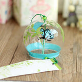 Maxbell 7x8cm Japanese Style Glass Windchime Hanging Decor Home Glass Wind Bells 6#