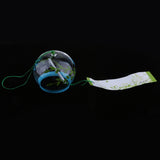 Maxbell 7x8cm Japanese Style Glass Windchime Hanging Decor Home Glass Wind Bells 6#