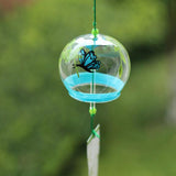 Maxbell 7x8cm Japanese Style Glass Windchime Hanging Decor Home Glass Wind Bells 6#