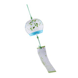 Maxbell 7x8cm Japanese Style Glass Windchime Hanging Decor Home Glass Wind Bells 6#
