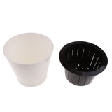 Maxbell Mini Self Watering Flower Pots Planters Indoor Outdoor Garden Decor white