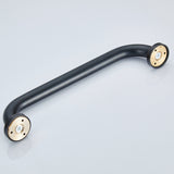 Maxbell Bathroom Armrest Bathtub HandRail Toilet Safety Grab Bar Black 40cm