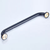 Maxbell Bathroom Armrest Bathtub HandRail Toilet Safety Grab Bar Black 50cm