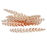 Maxbell 10 Pieces Long Leaf Branch Shape Jewelry Making Findings 120mm Rose gold