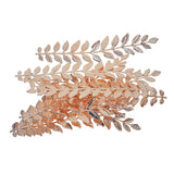 Maxbell 10 Pieces Long Leaf Branch Shape Jewelry Making Findings 120mm Rose gold