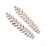 Maxbell 10 Pieces Long Leaf Branch Shape Jewelry Making Findings 120mm Rose gold