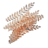 Maxbell 10 Pieces Long Leaf Branch Shape Jewelry Making Findings 120mm Rose gold