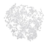 Maxbell 1000 Pieces Clear Rubber Earring Safety Backs for Crafts Plastic 3x3mm