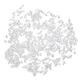 Maxbell 1000 Pieces Clear Rubber Earring Safety Backs for Crafts Plastic 3x3mm