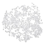 Maxbell 1000 Pieces Clear Rubber Earring Safety Backs for Crafts Plastic 3x3mm