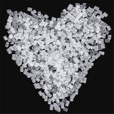 Maxbell 1000 Pieces Clear Rubber Earring Safety Backs for Crafts Plastic 3x3mm