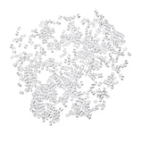 Maxbell 1000 Pieces Clear Rubber Earring Safety Backs for Crafts Plastic 3x3mm