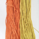 Maxbell 80 Metres Waxed Cotton Cords Strings Rope For Jewelry Crafts Making 1.5mm Orange