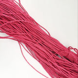 Maxbell 80 Metres Waxed Cotton Cords Strings Rope For Jewelry Crafts Making 1.5mm Fuchsia