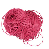 Maxbell 80 Metres Waxed Cotton Cords Strings Rope For Jewelry Crafts Making 1.5mm Fuchsia