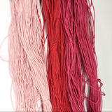 Maxbell 80 Metres Waxed Cotton Cords Strings Rope For Jewelry Crafts Making 1.5mm Fuchsia