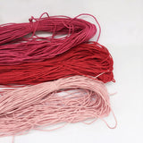 Maxbell 80 Metres Waxed Cotton Cords Strings Rope For Jewelry Crafts Making 1.5mm Fuchsia