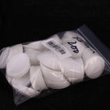 Maxbell 100 Pieces Plastic Round Buttons Base for DIY Fabric Cloth Buttons 35mm