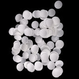Maxbell 100 Pieces Plastic Round Buttons Base for DIY Fabric Cloth Buttons 35mm