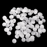 Maxbell 100 Pieces Plastic Round Buttons Base for DIY Fabric Cloth Buttons 35mm