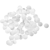 Maxbell 100 Pieces Plastic Round Buttons Base for DIY Fabric Cloth Buttons 35mm
