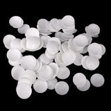 Maxbell 100 Pieces Plastic Round Buttons Base for DIY Fabric Cloth Buttons 35mm