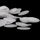 Maxbell 100 Pieces Plastic Round Buttons Base for DIY Fabric Cloth Buttons 35mm